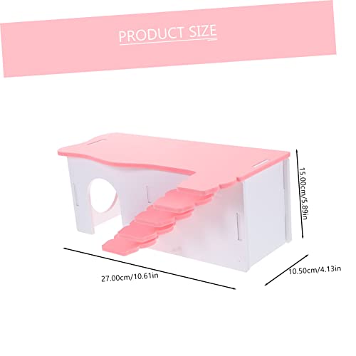 BESTonZON Hamsterhaus aus Robustem mit Praktischer Leiter Zweistöckiges Versteck für Kleintiere Ruhiger Rückzugsort für Hamster Meerschweinchen und Ratten als Spiel und Schlafhaus von BESTonZON