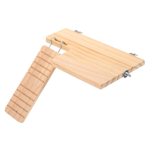 BESTonZON Hamsterplattform aus Naturholz mit Leiter Sicheres Kletterspielzeug und Zubehör für Hamsterkäfig Fördert Bewegung und Balance für Zwerghamster und Kleintiere BESTonZON Hamsterplattform aus Naturholz mit Leiter Sicheres Kletterspielzeug und Zubehör für Hamsterkäfig Fördert Bewegung und Balance für Zwerghamster und Kleintiere von BESTonZON
