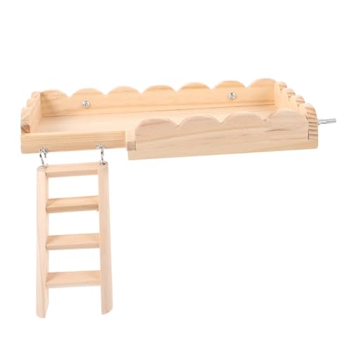BESTonZON Hamsterplattform mit Leiter aus Robustem Bissfestem Material Rutschfestes Kleintierspielzeug für Käfig Verbessert Balance und Aktivität für Hamster und Meerschweinchen BESTonZON Hamsterplattform mit Leiter aus Robustem Bissfestem Material Rutschfestes Kleintierspielzeug für Käfig Verbessert Balance und Aktivität für Hamster und Meerschweinchen von BESTonZON
