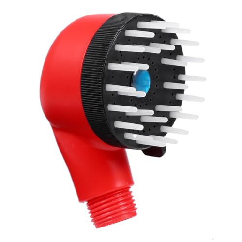 BESTonZON Handbrause Haustier Dusche mit Rutsch Griff Flexiblem Massagekopf Weichem Gummi Einfache Installation für Innen und Außen Wassersparender Sprühkopf für Hundebad Roter Duschkopf BESTonZON Handbrause Haustier Dusche mit Rutsch Griff Flexiblem Massagekopf Weichem Gummi Einfache Installation für Innen und Außen Wassersparender Sprühkopf für Hundebad Roter Duschkopf von BESTonZON