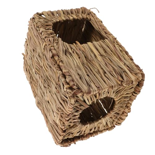 BESTonZON Handgewebtes Kleines Kaninchenhaus aus Natürlichem Stroh Atmungsaktives Versteck und Nest für Meerschweinchen und Kleine Haustiere Wärmeisolierend Umweltfreundlich Langlebig BESTonZON Handgewebtes Kleines Kaninchenhaus aus Natürlichem Stroh Atmungsaktives Versteck und Nest für Meerschweinchen und Kleine Haustiere Wärmeisolierend Umweltfreundlich Langlebig von BESTonZON