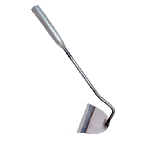 BESTonZON Handliche Gartenhacke aus Edelstahl Langlebiges Kompaktes Gartengerät mit Langem Griff zum Jäten Umpflanzen und Bodenauflockern für Hobbygärtner und Hausgärten von BESTonZON