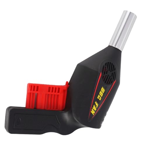 BESTonZON Handlicher Manueller Bbq Fächer Tragbarer Handdruck grillbläser für Schnelles Anzünden Staub Funkenkontrollierend für Outdoor Camping Picknick und Holzkohlegrills von BESTonZON