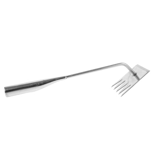 BESTonZON Handlicher Unkrautstecher aus Edelstahl Weeder mit Spitzem Kopf Langlebiges Gartenwerkzeug zum Jäten von Moos und Wildkraut Leichtes Multifunktionales Hand jäter tool für von BESTonZON