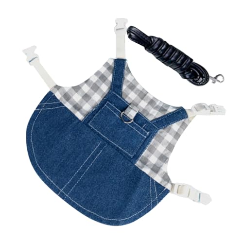 BESTonZON Hasengeschirr mit Verstellbarer Leine für Kleine Haustiere Wie Kaninchen Frettchen und Meerschweinchen Langlebiges Leichtes Geschirr Set von BESTonZON