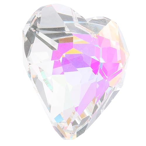 BESTonZON Herz für Fenster Prismen Hängeornament Dekorative Hängedekoration zum Valentinstag Exquisites Ornament für Frauen Hängedekoration für Zuhause von BESTonZON