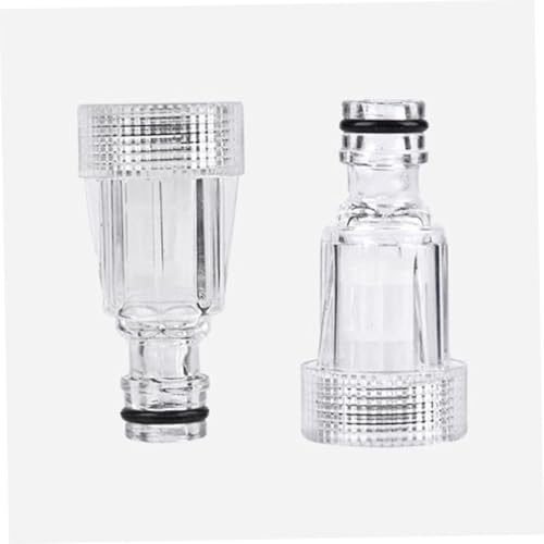 BESTonZON Hochdruck wasserfilter mit Innengewinde Transparenter Kunststoff connector für Waschmaschinen Schützt Pumpen vor Verunreinigungen für Gartenschläuche Geeignet Langlebig und von BESTonZON