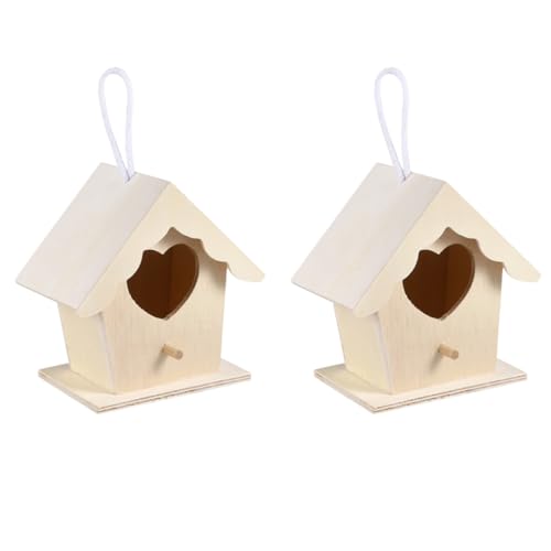 BESTonZON Hölzerner Vogelnistfutterautomaten Nest Rustikal Fütterung Vogelhaus Finken Futterspender Party Spatz Vogelhäuschen Hängende Vogelhäuser Dekorative Vogelhäuser Holz BESTonZON Hölzerner Vogelnistfutterautomaten Nest Rustikal Fütterung Vogelhaus Finken Futterspender Party Spatz Vogelhäuschen Hängende Vogelhäuser Dekorative Vogelhäuser Holz von BESTonZON