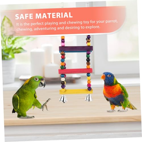 BESTonZON Holz Vogelschaukel Parrot Swing Kletterspielzeug mit Rundem Ferris Wheel Design Stabiler Papageien Sitzstange für Käfig Hängendes für Wellensittiche und Nymphensittiche Robust und BESTonZON Holz Vogelschaukel Parrot Swing Kletterspielzeug mit Rundem Ferris Wheel Design Stabiler Papageien Sitzstange für Käfig Hängendes für Wellensittiche und Nymphensittiche Robust und von BESTonZON