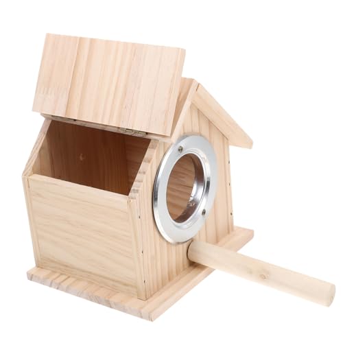 BESTonZON Holz vogelnest Brutkasten Mittel Handgefertigt aus Langlebigem Holz Warmes Hausdesign mit Aufhängeschnur als Nistkasten für Kleine Vögel im Garten und Outdoor Bereich BESTonZON Holz vogelnest Brutkasten Mittel Handgefertigt aus Langlebigem Holz Warmes Hausdesign mit Aufhängeschnur als Nistkasten für Kleine Vögel im Garten und Outdoor Bereich von BESTonZON