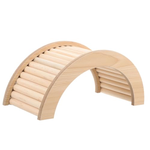 BESTonZON Holzbrücke für Hamster und Kleintiere Großes Kletterspielzeug aus Natürlichem Holz Glatte Oberfläche Sichere Leiter und Versteck Geeignet für Zwerghamster Rennmäuse BESTonZON Holzbrücke für Hamster und Kleintiere Großes Kletterspielzeug aus Natürlichem Holz Glatte Oberfläche Sichere Leiter und Versteck Geeignet für Zwerghamster Rennmäuse von BESTonZON