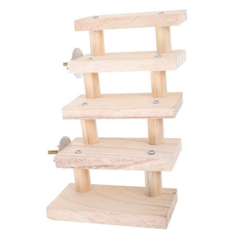 BESTonZON Holzleiter für Kleintiere Natürliche Stabile Hamster Kletterleiter Glatte Oberfläche Fördert Balance und Fitness Geeignet für Meerschweinchen Chinchilla Kaninchen und Kleine BESTonZON Holzleiter für Kleintiere Natürliche Stabile Hamster Kletterleiter Glatte Oberfläche Fördert Balance und Fitness Geeignet für Meerschweinchen Chinchilla Kaninchen und Kleine von BESTonZON