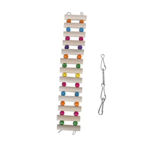 BESTonZON Holzspielzeug Haustierbrücke mit Haken für Vögel Papageien Kleintiere Kletterleiter Einfache Installation Robustes Holzspielzeug für Hamster Rennmäuse Ratten Gerbils BESTonZON Holzspielzeug Haustierbrücke mit Haken für Vögel Papageien Kleintiere Kletterleiter Einfache Installation Robustes Holzspielzeug für Hamster Rennmäuse Ratten Gerbils von BESTonZON