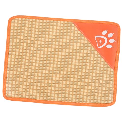 BESTonZON Hundekühlmatte für Katzen und Hunde Kühlendes Schlafnest für Haustiere Atmungsaktive und Leichtgewichtige Kühlmatte Orange für Heiße Sommertage Tragbar und Komfortabel BESTonZON Hundekühlmatte für Katzen und Hunde Kühlendes Schlafnest für Haustiere Atmungsaktive und Leichtgewichtige Kühlmatte Orange für Heiße Sommertage Tragbar und Komfortabel von BESTonZON