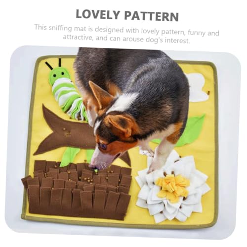 BESTonZON Hundeschnüffelteppich aus Langlebigem Beißfestem Material Tragbare Fressunterlage zur Stressreduktion und Spielerischem Futterverstecken Waschbar und Sicher für Hunde Jeden Alters BESTonZON Hundeschnüffelteppich aus Langlebigem Beißfestem Material Tragbare Fressunterlage zur Stressreduktion und Spielerischem Futterverstecken Waschbar und Sicher für Hunde Jeden Alters von BESTonZON