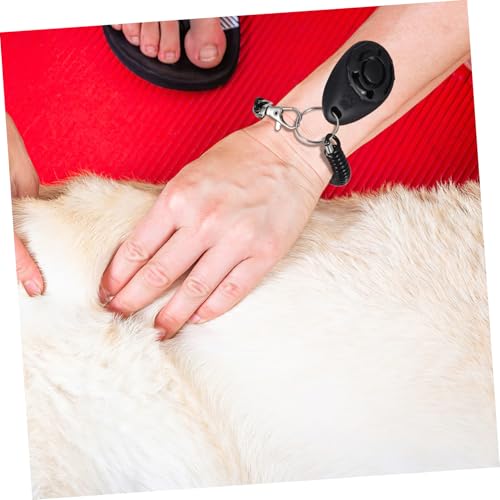 BESTonZON Hundetraining Clicker mit Federleichtem Gehäuse und Verstellbarem Handgelenkband Tragbares Erziehungshilfen Werkzeug für Hunde und Katzen Einfach zu Bedienen für Outdoor Training von BESTonZON