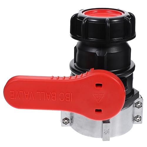 BESTonZON IBC Tank Adapter Auslaufventil mit Silikondichtung Auslaufsicherer für Chemikalien und Flüssigkeitstanks Einfach zu Montierender IBC für Wasserschläuche von BESTonZON