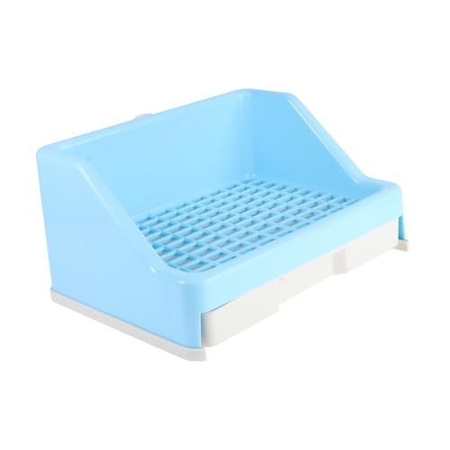 BESTonZON Kaninchen Toilette aus Kunststoff mit Anti spritzschutz und Erhöhtem Zaun für Einfache Reinigung Rutschfestes Trainer tablett für Haustier Kaninchen und Meerschweinchen Blau BESTonZON Kaninchen Toilette aus Kunststoff mit Anti spritzschutz und Erhöhtem Zaun für Einfache Reinigung Rutschfestes Trainer tablett für Haustier Kaninchen und Meerschweinchen Blau von BESTonZON