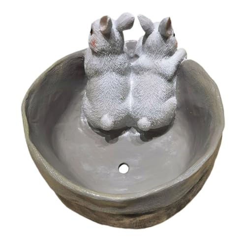 BESTonZON Kaninchentopf Blumenkasten Süßer Blumentopf Süße Pflanztöpfe Töpfe Für Bonsaischalen Kleiner Blumentopf Balkon Pflanztopf Blumentöpfe Luftpflanzenschale Hase Vase Harz Metall von BESTonZON