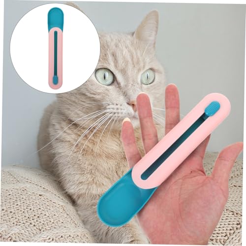 BESTonZON Katzenfutter löffel aus Robustem Kunststoff Praktischer Futterspender mit Drückfunktion Verhindert Tropfen und Verpackungsreste Kompakt und Langlebig für Sauberes von BESTonZON