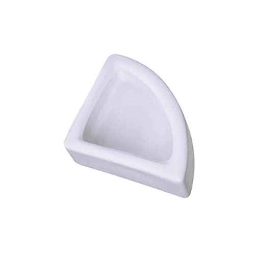 BESTonZON Keramik Futter und Wasserschale für Reptilien Groß Weiß Rutschfestes Futterbecken mit Design Geeignet für Eidechsen Geckos Schildkröten Frösche und Kleine Terrarientiere von BESTonZON