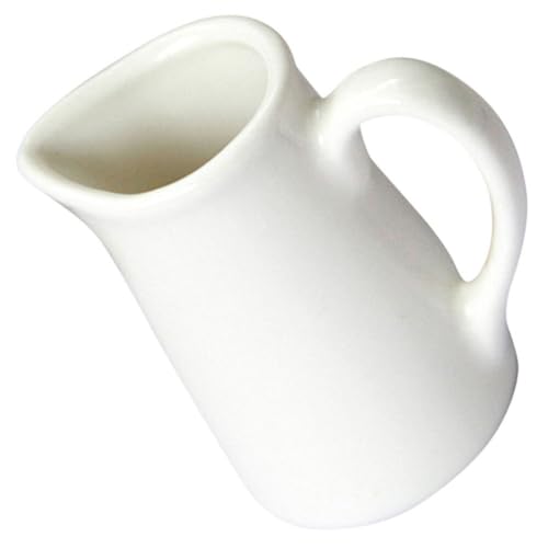 BESTonZON Keramik Kanne Kännchen Porzellan Krug Milchkännchen 40ml Kaffeebecher Kleine Kaffeekanne Milchkanne Teekanne Kaffeetasse Sahnekännchen Soßenkanne Saucen Schälchen Milch Karaffe von BESTonZON