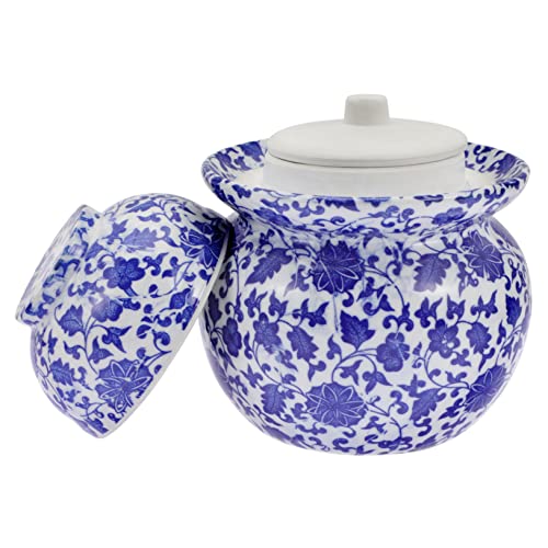 BESTonZON Keramik Kimchi Behälter 2.5 Kg Luftdichter Lebensmittel Vorratsdose Mit Sieb Für Eingelegtes Küchenaufbewahrung Bpa Frei Kompakt Und Praktisch BESTonZON Keramik Kimchi Behälter 2.5 Kg Luftdichter Lebensmittel Vorratsdose Mit Sieb Für Eingelegtes Küchenaufbewahrung Bpa Frei Kompakt Und Praktisch von BESTonZON