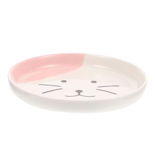 BESTonZON Keramischer Katzenteller mit Breiter Öffnung Spülmaschinenfest Langlebig und Wiederverwendbar für Katzenfutter und Tägliche Nutzung Modisches Design Rosa Bequem für Katzen und BESTonZON Keramischer Katzenteller mit Breiter Öffnung Spülmaschinenfest Langlebig und Wiederverwendbar für Katzenfutter und Tägliche Nutzung Modisches Design Rosa Bequem für Katzen und von BESTonZON