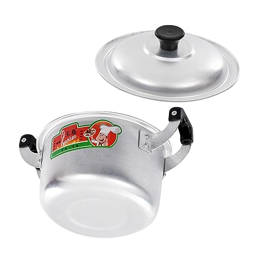 BESTonZON Kleine Alupfanne Aluminium Nudel Topf Koreanische Suppe Topf Aluminium Suppe Topf Pasta Herd Edelstahl Lager Topf Kochen Topf Dampfer Suppe Topf Kleine Kapazität Instant-nudeltopf von BESTonZON