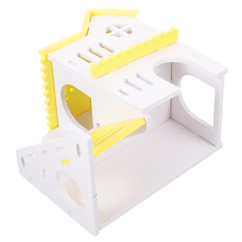 BESTonZON Kleines Hamsterhaus PVC Villa für Hamster und Chinchilla Langlebiges Verschleißfestes Versteck Schlafen Dekoratives Haustiernest Geeignet für Kleine Kleintiere von BESTonZON