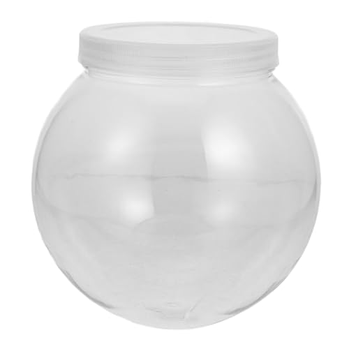 BESTonZON Kleines Kunststoff Aquarium für Schreibtisch Bruchsicheres Transparentes Fischbecken Dekoration für Zuhause und Büro Optimaler Blick Aquarienbewohner von BESTonZON