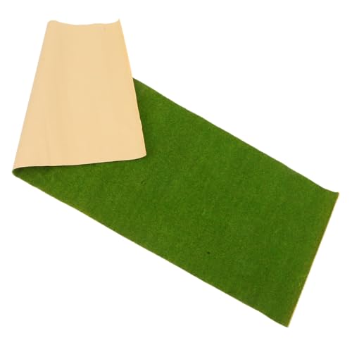 BESTonZON Künstlicher Kunstrasen Matte Stabiles und Realistische Landschaftsbau Deko Einfach Zuschneidbar für Modellbau DIY Bastelrasen für Garten und Balkon von BESTonZON