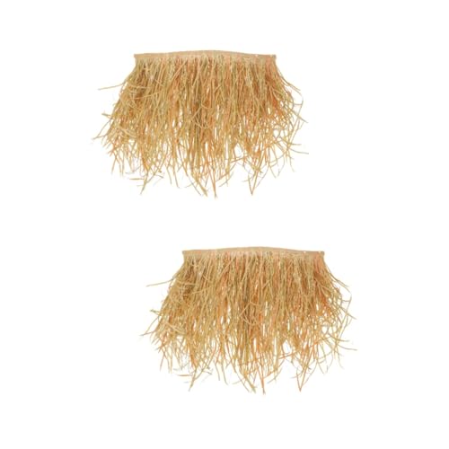 BESTonZON Künstliches Reetdach für Garten und Terrasse Simulierte Thatch Dachdeko für DIY Projekte Wetterfest und Pflegeleicht für und Sommerliche von BESTonZON