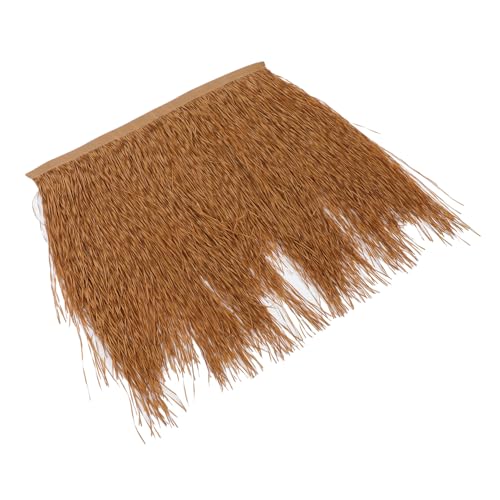 BESTonZON Künstliches Strohdach Panel Lebensechte DIY Strohdach Platte für Garten Dekoration Naturnahes Simuliertes Reetdach für Außenbereich und Hüttendach Stil von BESTonZON