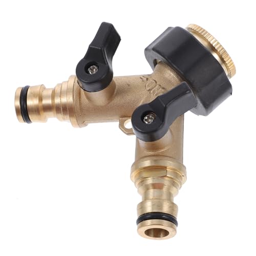 BESTonZON Kupfer Wasserhahn Anschluss Verteiler Wege Adapter Robuster Schlauchverbinder für Waschmaschine und Gartenschlauch Dicht Auslaufsicher Einfache Installation Vielseitiges BESTonZON Kupfer Wasserhahn Anschluss Verteiler Wege Adapter Robuster Schlauchverbinder für Waschmaschine und Gartenschlauch Dicht Auslaufsicher Einfache Installation Vielseitiges von BESTonZON