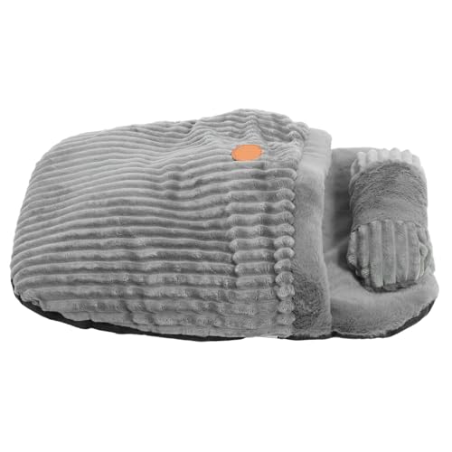 BESTonZON Kuscheliges Warmes Katzen Schlafsack Nest aus Plüsch Gepolstert Schützendes Katzenbett für Wohnungskatzen für Kalte Wintertage Haustier Kuschelbett BESTonZON Kuscheliges Warmes Katzen Schlafsack Nest aus Plüsch Gepolstert Schützendes Katzenbett für Wohnungskatzen für Kalte Wintertage Haustier Kuschelbett von BESTonZON