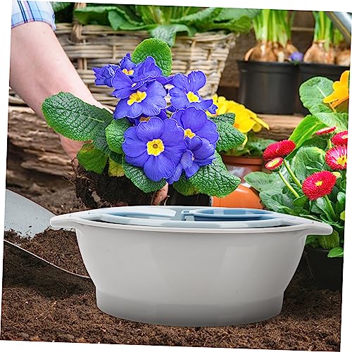 BESTonZON Bodensiebpfanne Aus Kunststoff Für Gartenarbeit Mit Trimmen Tablett Und Sieb Wiederverwendbar Ergonomisches Design Für Erde Und Pollen von BESTonZON