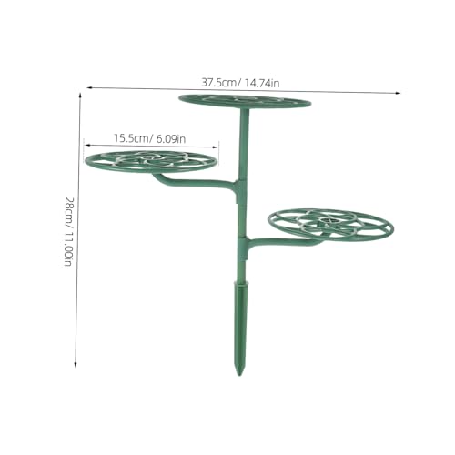 BESTonZON Mehrschichtiger Pflanzstützenring für Kletterpflanzen Sonnenblumen Pfingstrosen und Tomaten Grüner Garten Rankhilfe für Balkon Terrasse und Außenbereich BESTonZON Mehrschichtiger Pflanzstützenring für Kletterpflanzen Sonnenblumen Pfingstrosen und Tomaten Grüner Garten Rankhilfe für Balkon Terrasse und Außenbereich von BESTonZON