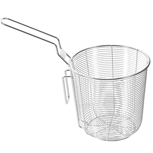 BESTonZON Mesh-Sieb Nudelkorb Nudelsieb Abtropfsieb Seiher Nudelkorbsieb Siebkelle mit Griff Frittierkorb Schöpfkelle Kochsieb für Pasta Nudeln Küche Restaurant 12CM Hot Pot Hängekorb von BESTonZON