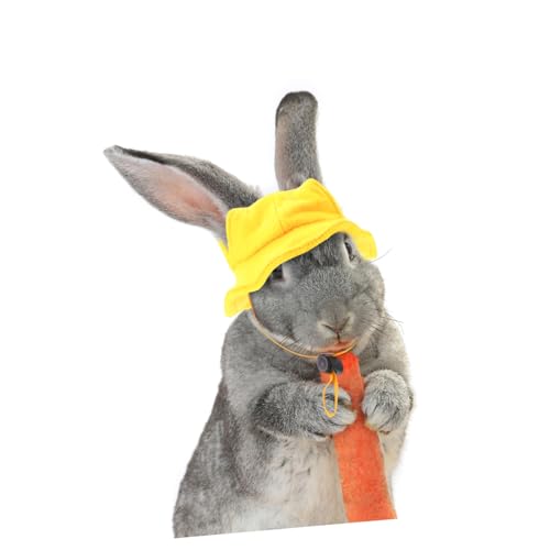 BESTonZON Mini Haustier Hut Gelb Kleine Kaninchen Kopfbedeckung Niedliches Teiliges Accessoire für Haustier Kleidung für Party Cosplay Weihnachtsfeier und Alltagsdekoration BESTonZON Mini Haustier Hut Gelb Kleine Kaninchen Kopfbedeckung Niedliches Teiliges Accessoire für Haustier Kleidung für Party Cosplay Weihnachtsfeier und Alltagsdekoration von BESTonZON