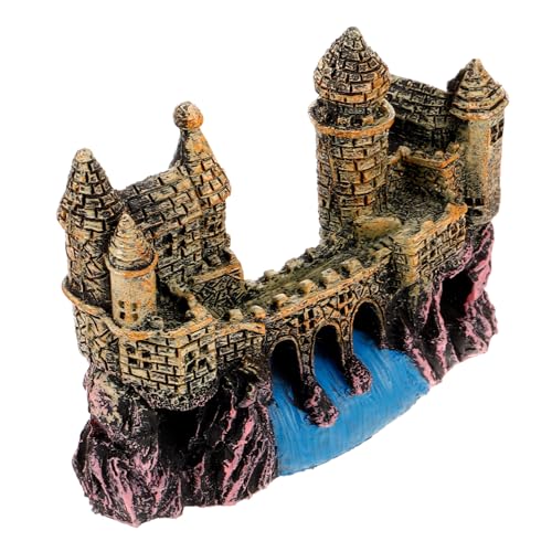 BESTonZON Mini Schloss Aquarium Dekoration Europäisches Design für Fischbecken Lebensechte Aquarienornamente Leicht und Kompakt für Zierfische und Natürliche Aquarienatmosphäre BESTonZON Mini Schloss Aquarium Dekoration Europäisches Design für Fischbecken Lebensechte Aquarienornamente Leicht und Kompakt für Zierfische und Natürliche Aquarienatmosphäre von BESTonZON
