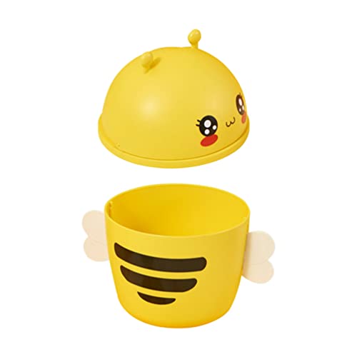BESTonZON Mini Tischmülleimer mit Deckel Papierkorb Biene Form Kosmetikeimer Mini Mülleimer Büro Mini Papierkorb Tischeimer Metall Abfalleimer für Küche Badezimmer Schreibtisch Auto BESTonZON Mini Tischmülleimer mit Deckel Papierkorb Biene Form Kosmetikeimer Mini Mülleimer Büro Mini Papierkorb Tischeimer Metall Abfalleimer für Küche Badezimmer Schreibtisch Auto von BESTonZON