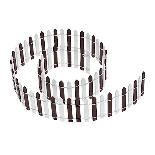 BESTonZON Mini Zaun für Feengarten Farben Miniatur Zaun für DIY Landschaft und Bonsai Dekoration Kaffee und Weiß BESTonZON Mini Zaun für Feengarten Farben Miniatur Zaun für DIY Landschaft und Bonsai Dekoration Kaffee und Weiß von BESTonZON
