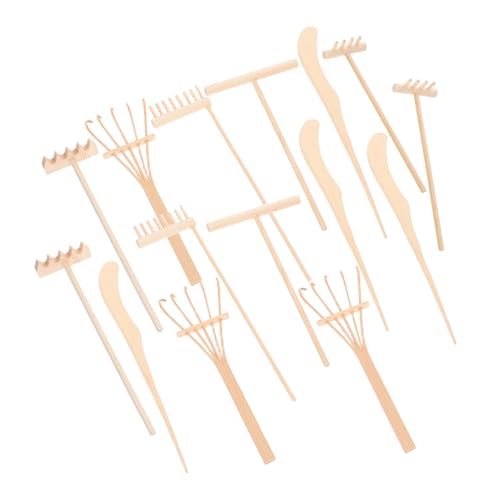 BESTonZON Mini Zen Sand Garden Rake Set Holzwerkzeug-Set mit Raketypen Langlebig Praktisch Tragbar für Schreibtisch-dekor Meditation Entspannende Sandmustergestaltung BESTonZON Mini Zen Sand Garden Rake Set Holzwerkzeug-Set mit Raketypen Langlebig Praktisch Tragbar für Schreibtisch-dekor Meditation Entspannende Sandmustergestaltung von BESTonZON
