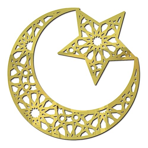 BESTonZON Mond Wandsticker Dekorativer Spiegel Aufkleber Für Schlafzimmer Spielzimmer Und Wohnräume Kreative Wandkunst Mit Spiegeleffekt Für Kinderzimmer Und Wohnbereiche von BESTonZON