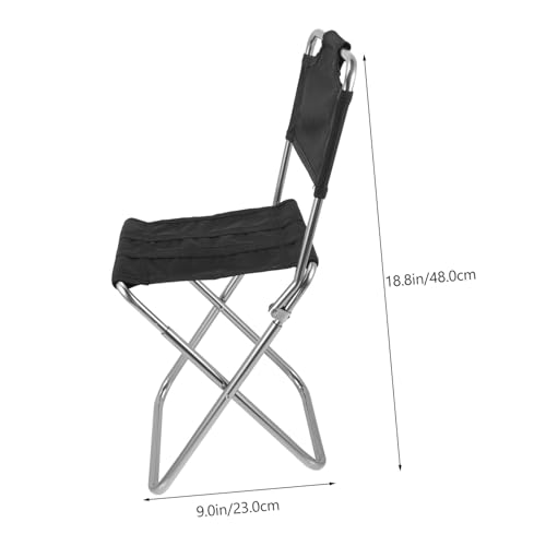 BESTonZON Multifunktionaler Campingstuhl Faltbarer Angelhocker Leichter Klappstuhl Tragbar für Strand Garten Outdoor Aktivitäten mit Hoher Belastbarkeit und Ergonomischem Design von BESTonZON
