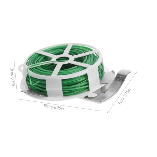 BESTonZON Multifunktionaler Grüner Gartendraht mit Kunststoffbeschichtung und Integriertem Cutter Flexibel und Rostfrei für Pflanzensicherung Rankhilfe und Vielseitige Gartenanwendungen von BESTonZON
