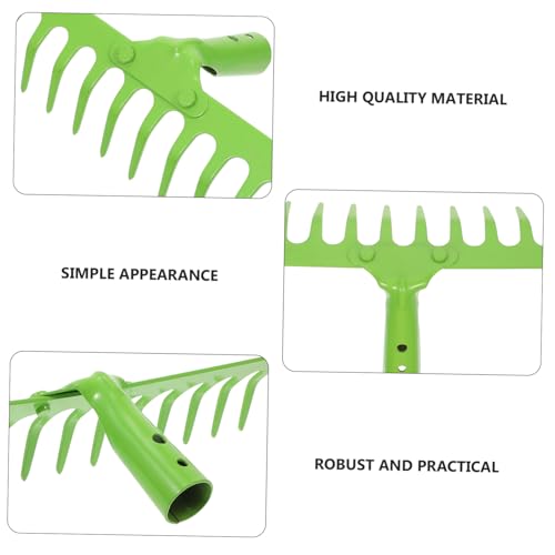 BESTonZON Multifunktionaler Handrechen Gartenrechen Bodenlockerungswerkzeug Robuster Gartenkultivator für Gartenarbeit Laubrechen Grün für Beete Rasen und Obstgarten BESTonZON Multifunktionaler Handrechen Gartenrechen Bodenlockerungswerkzeug Robuster Gartenkultivator für Gartenarbeit Laubrechen Grün für Beete Rasen und Obstgarten von BESTonZON
