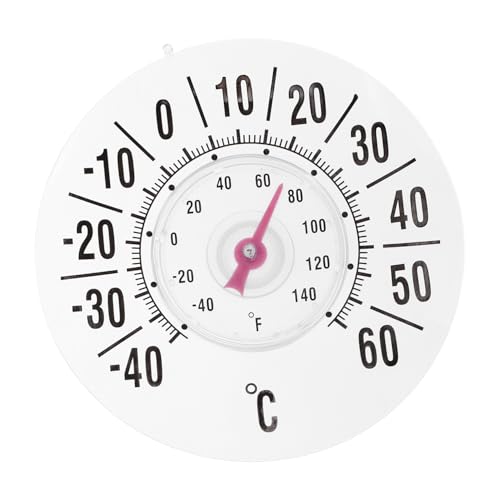 BESTonZON Multifunktionales Fensterthermometer mit Saugnapf Präzises Innen Außenthermometer für Zuhause Gewächshaus Babyzimmer und Büro Vielseitig Einsetzbarer Raumtemperaturmesser BESTonZON Multifunktionales Fensterthermometer mit Saugnapf Präzises Innen Außenthermometer für Zuhause Gewächshaus Babyzimmer und Büro Vielseitig Einsetzbarer Raumtemperaturmesser von BESTonZON