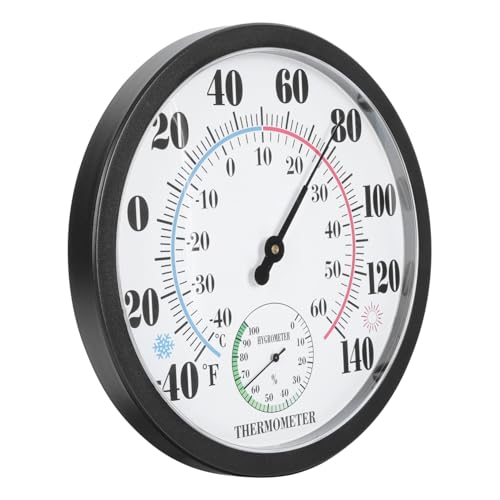 BESTonZON Multifunktionales Wandthermometer mit Hygrometer Hängendes Innen Außenthermometer aus Robustem Batteriefrei Präzise Temperatur Luftfeuchtigkeitsmessung Wanddekorativ Kratzfest BESTonZON Multifunktionales Wandthermometer mit Hygrometer Hängendes Innen Außenthermometer aus Robustem Batteriefrei Präzise Temperatur Luftfeuchtigkeitsmessung Wanddekorativ Kratzfest von BESTonZON